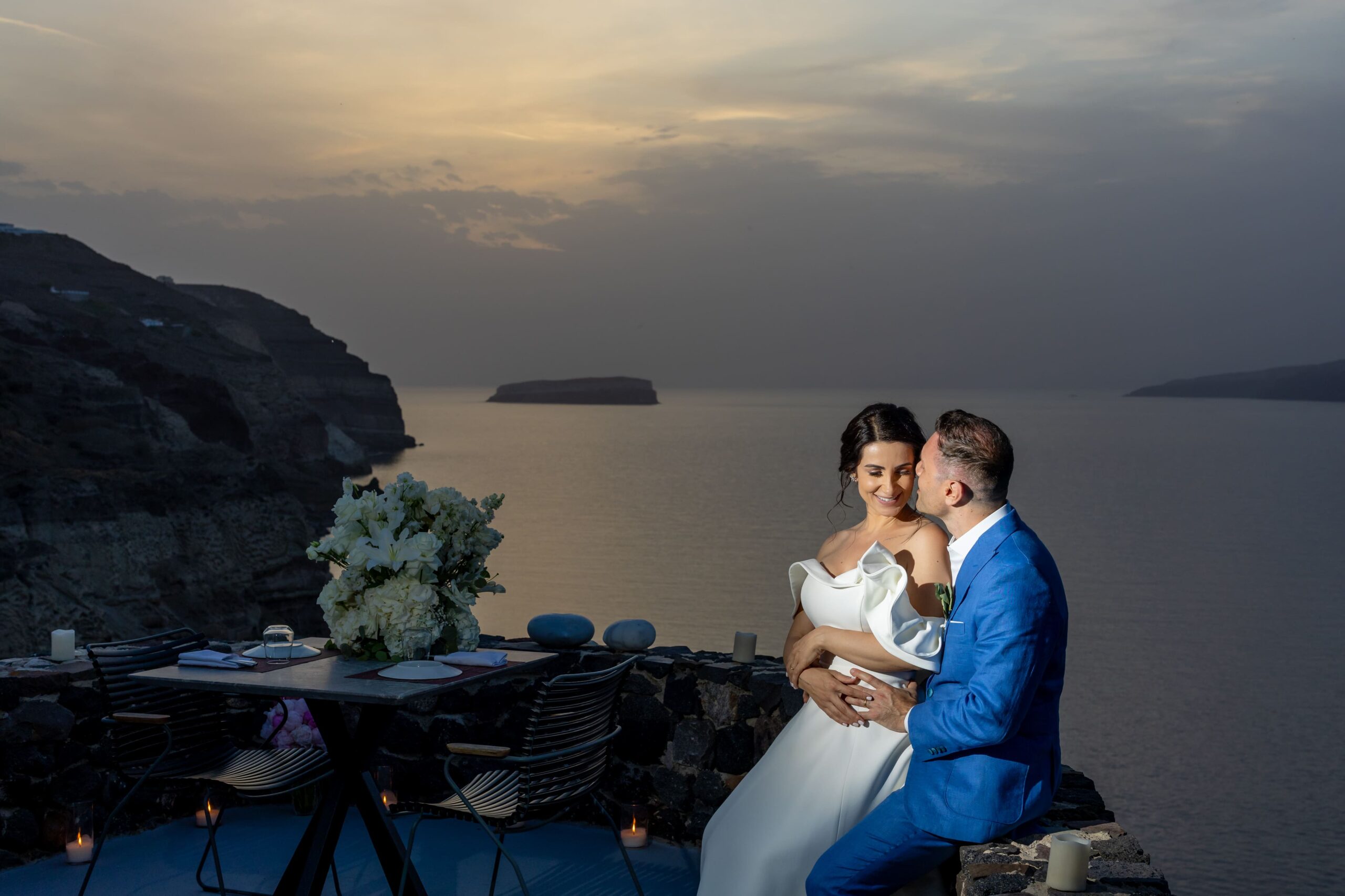 Santorini para Lua de Mel e Pós-Casamento