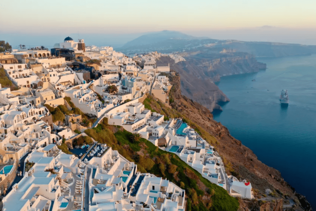 O que é a Caldera de Santorini?