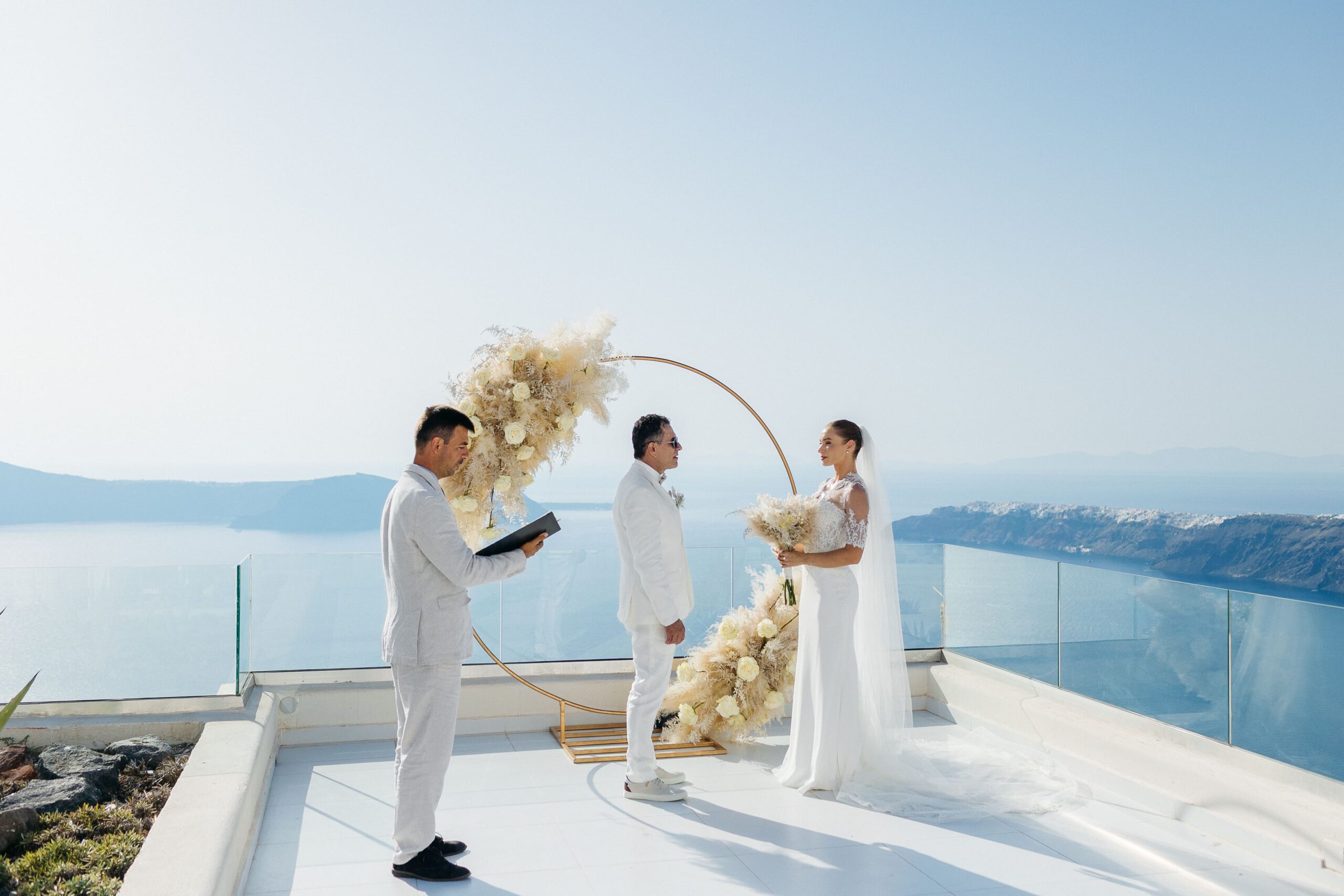 Casamento simbólico em santorini - Elopement