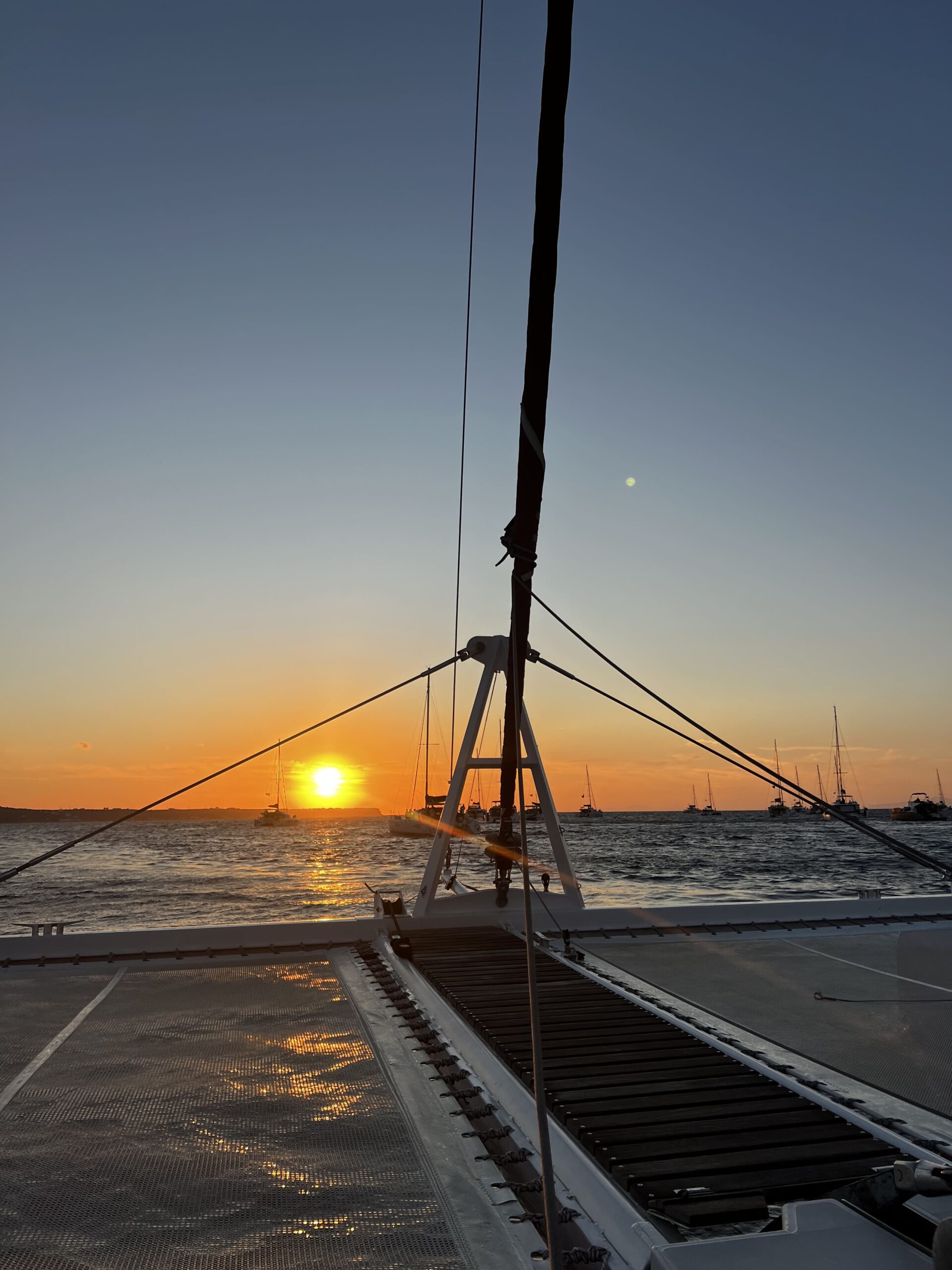Por do sol - sunset boat tour Santorini