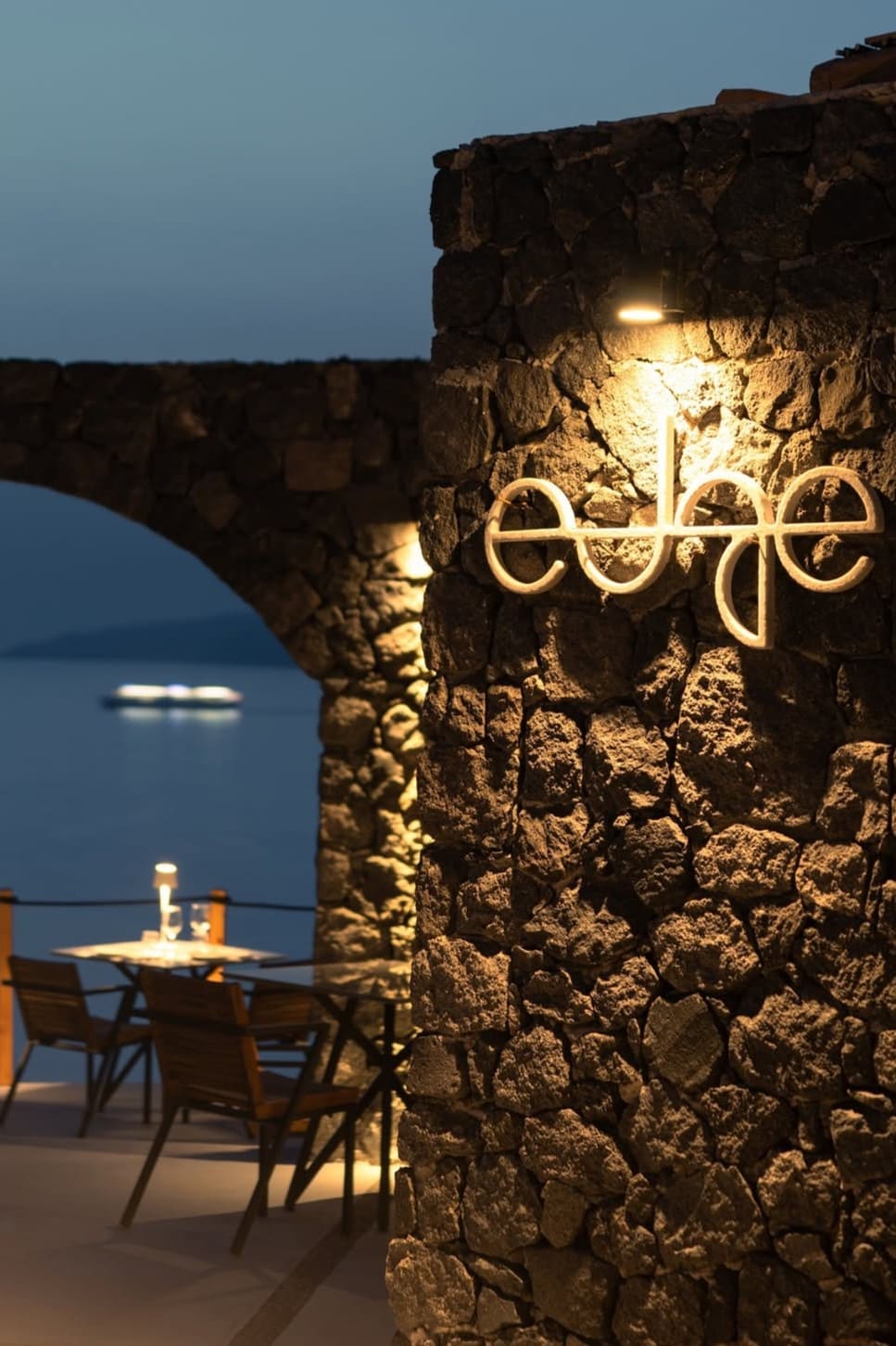 Restaurante em Santorini
