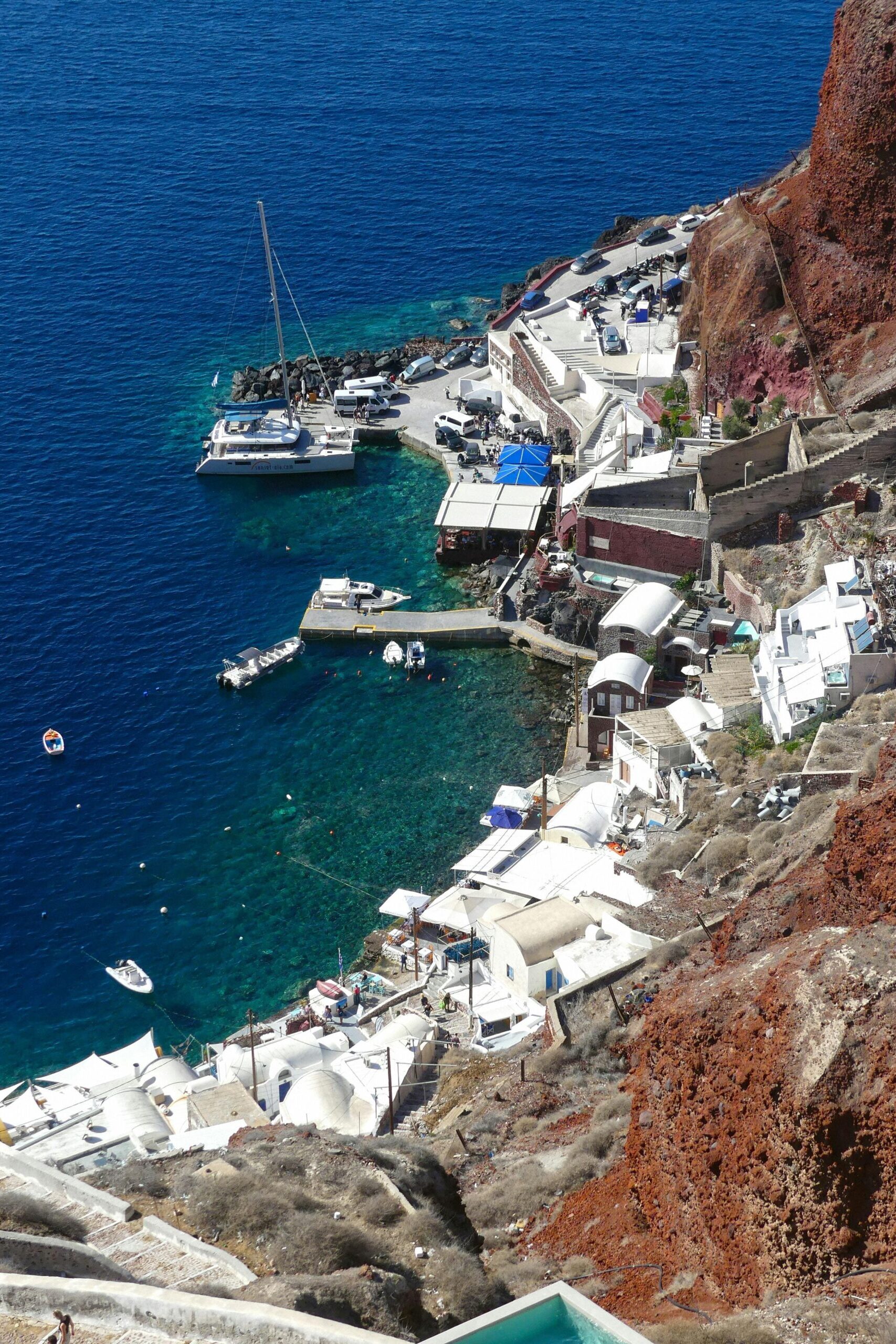 Amoudi bay Santorini, Grecia