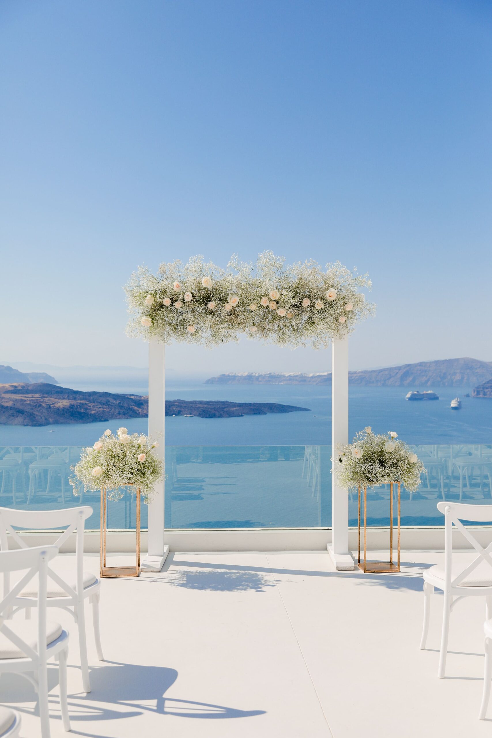Arcos em santorini grecia