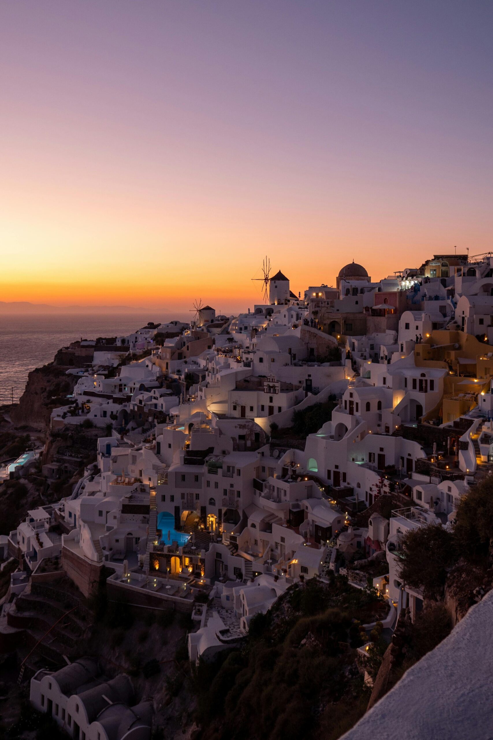 por do sol santorini