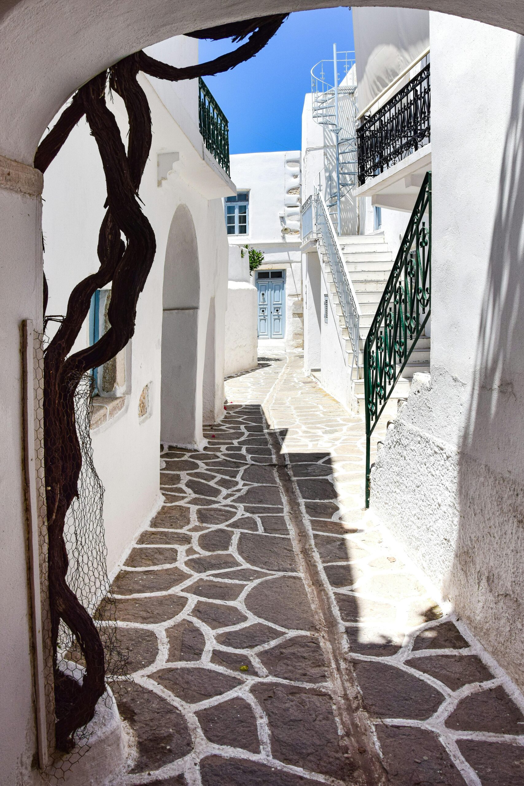 Ruas em santorini grecia