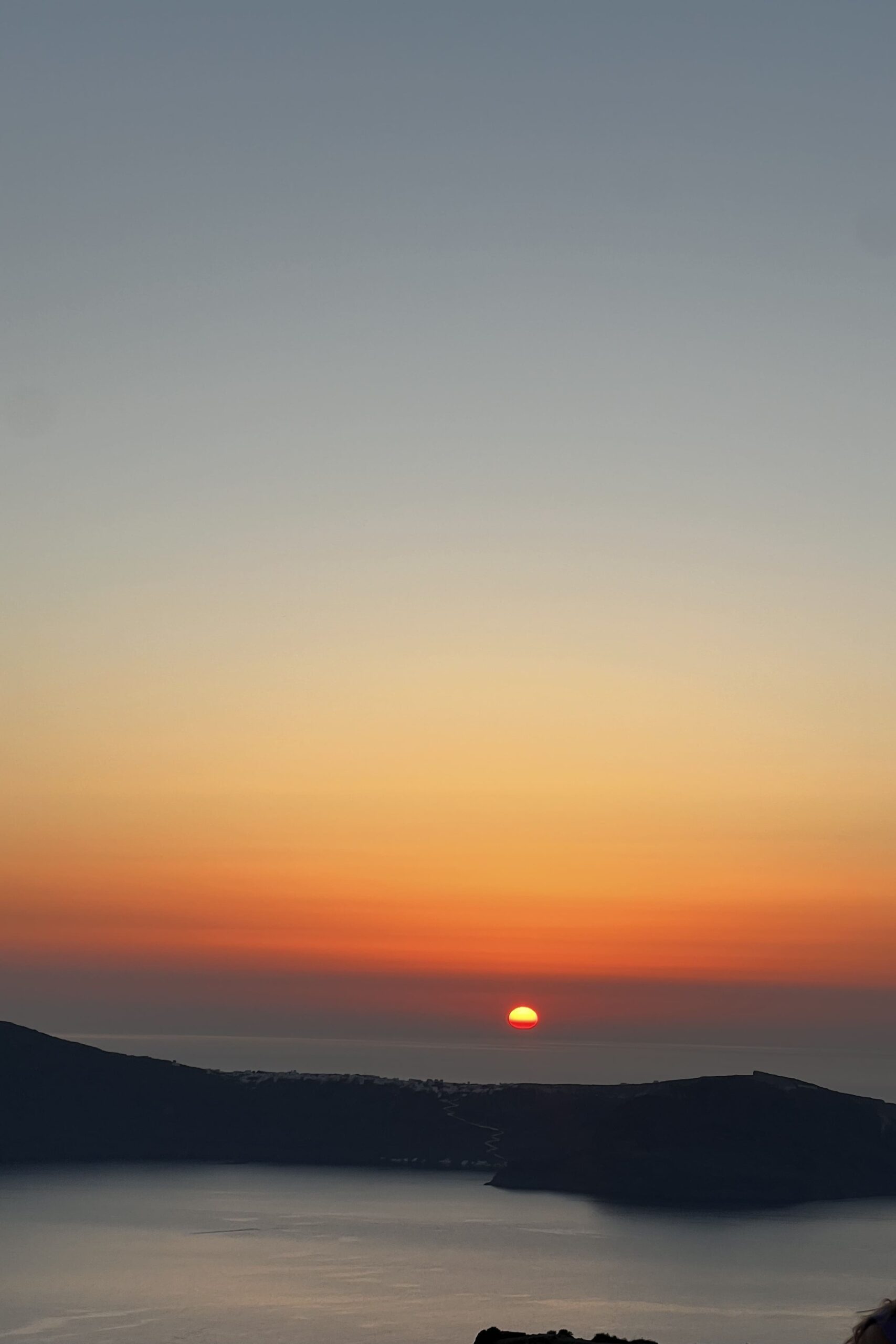 por do sol santorini